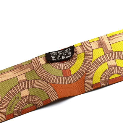 Hermes Silk Eperon d'Or Twilly 3 of 4
