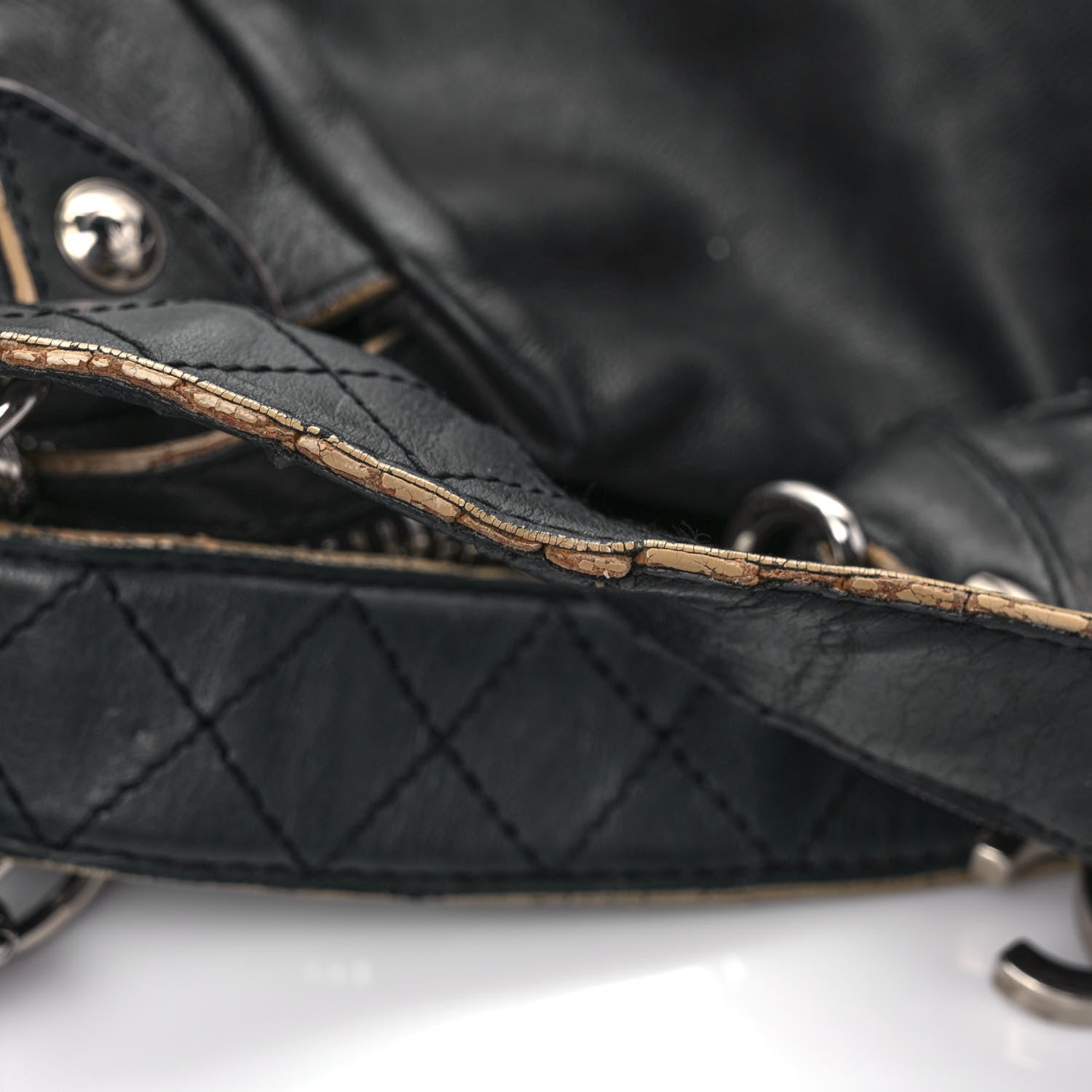 Chanel Lambskin Large Edgy Hobo Black 12 of 14