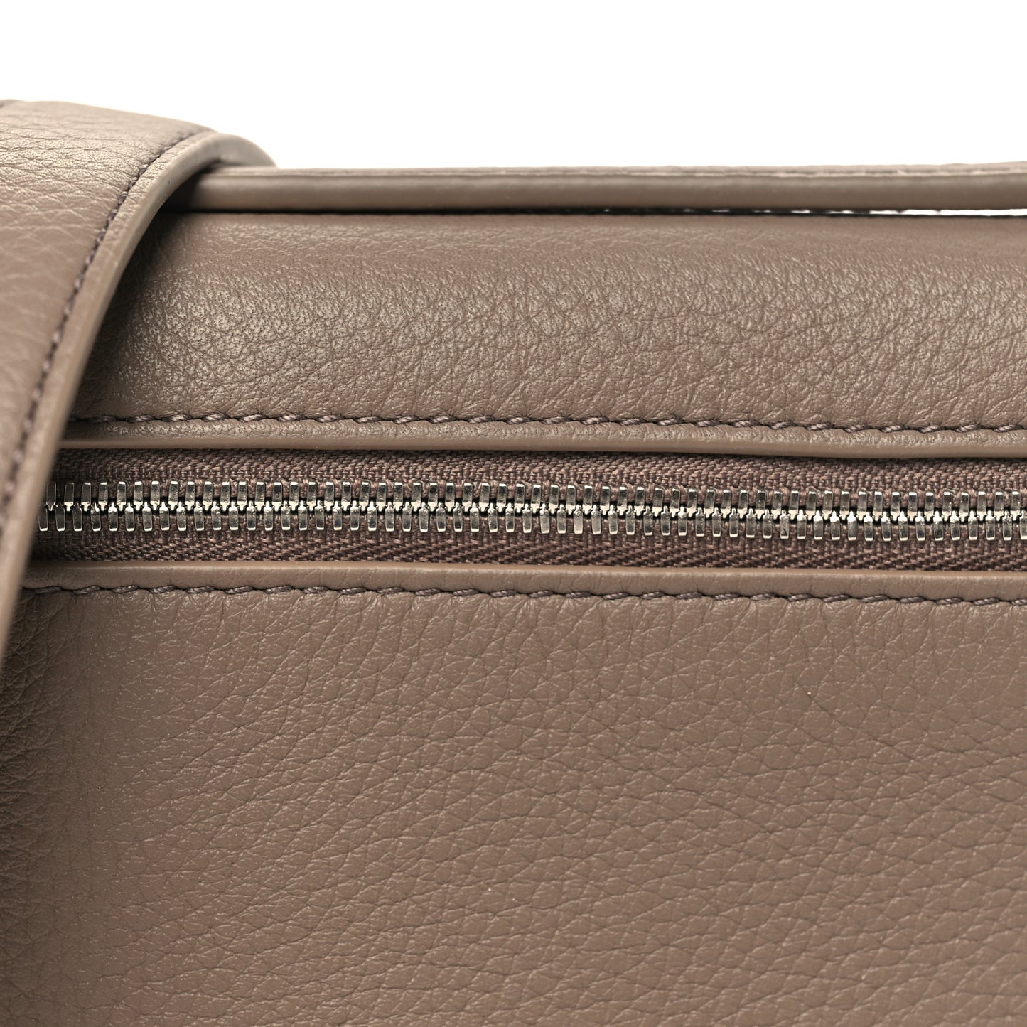 Grained Calfskin Extra Pocket Mini Pouch Warm Mastic
