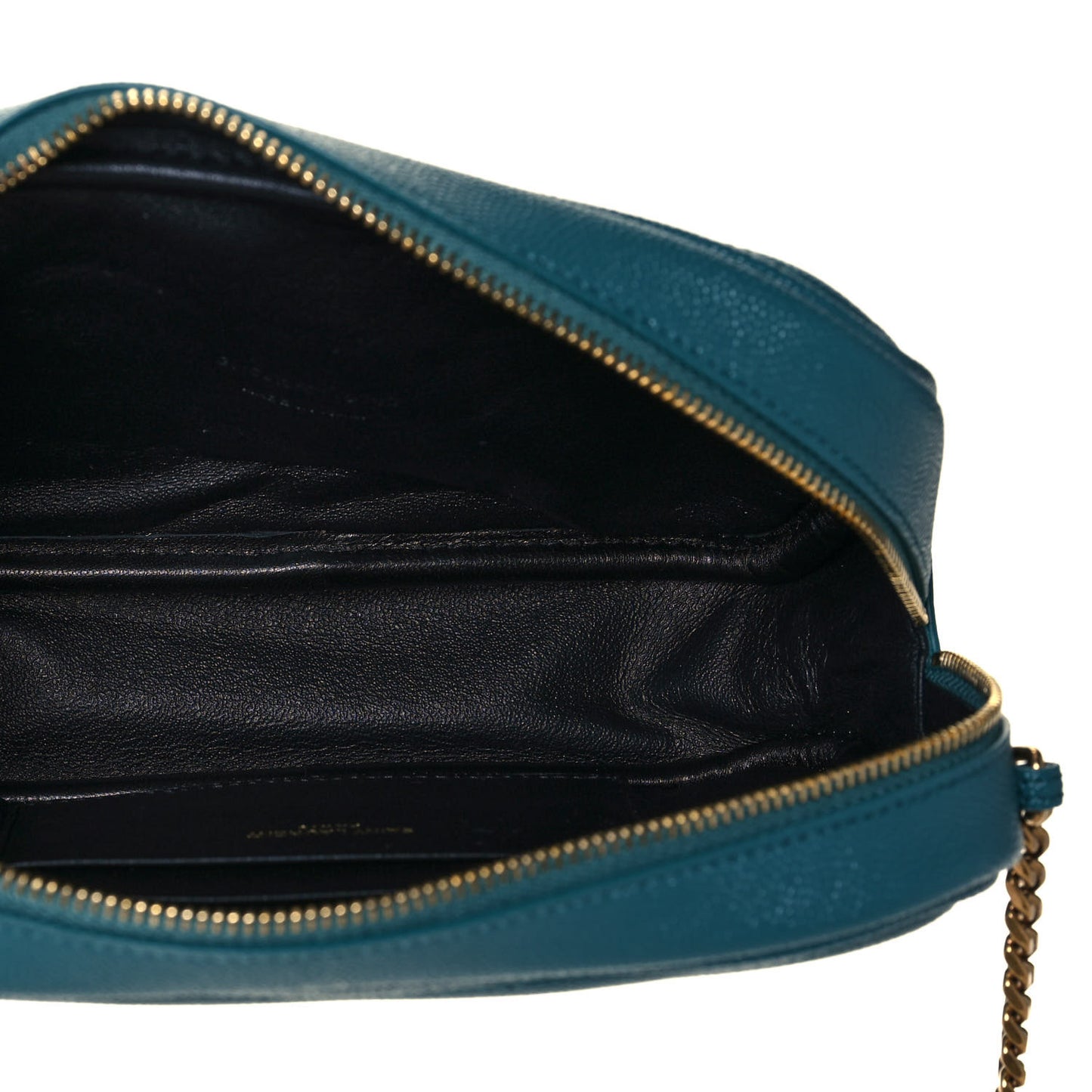 Grain De Poudre Matelasse Monogram Mini Lou Camera Bag Blue Vert