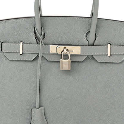 Hermes Togo Birkin 30 Gris Mouette 8 of 11