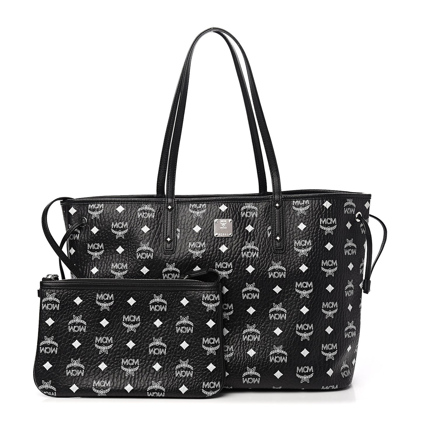 Visetos Medium Project Reversible Shopper Tote Black