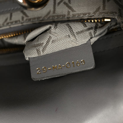 Christian Dior Lambskin Cannage Small Lucky Badges My Lady Dior Grey 7 of 10