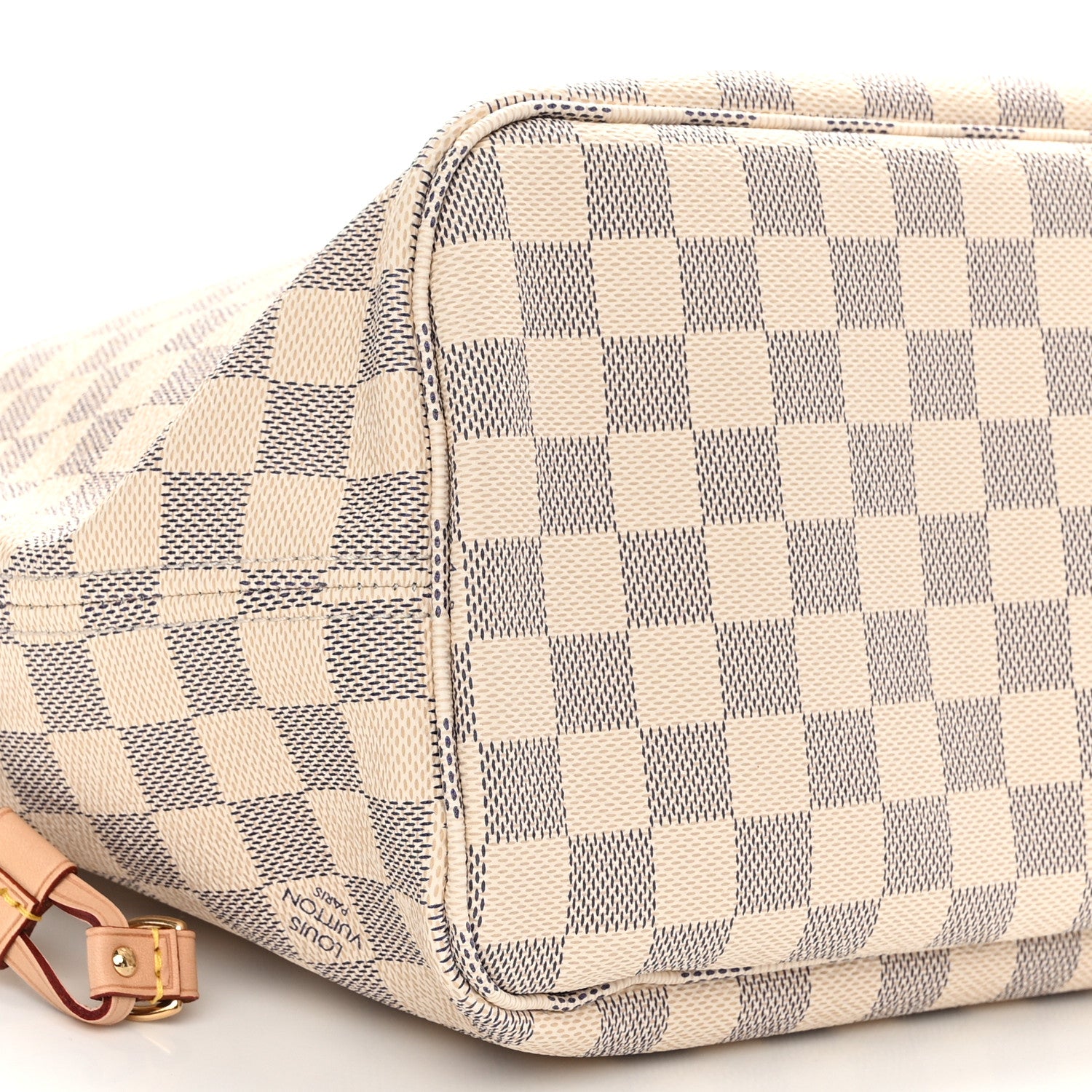 Louis Vuitton Damier Azur Neo Neverfull MM Rose Ballerine 10 of 12