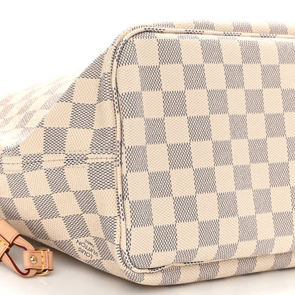 Louis Vuitton Damier Azur Neo Neverfull MM Rose Ballerine 10 of 12