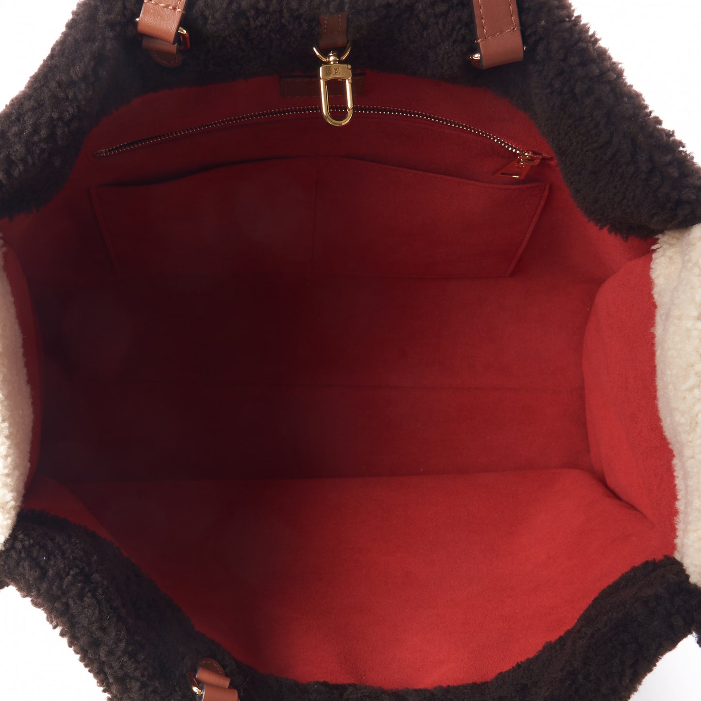 Shearling Monogram Giant Teddy Onthego GM Black White