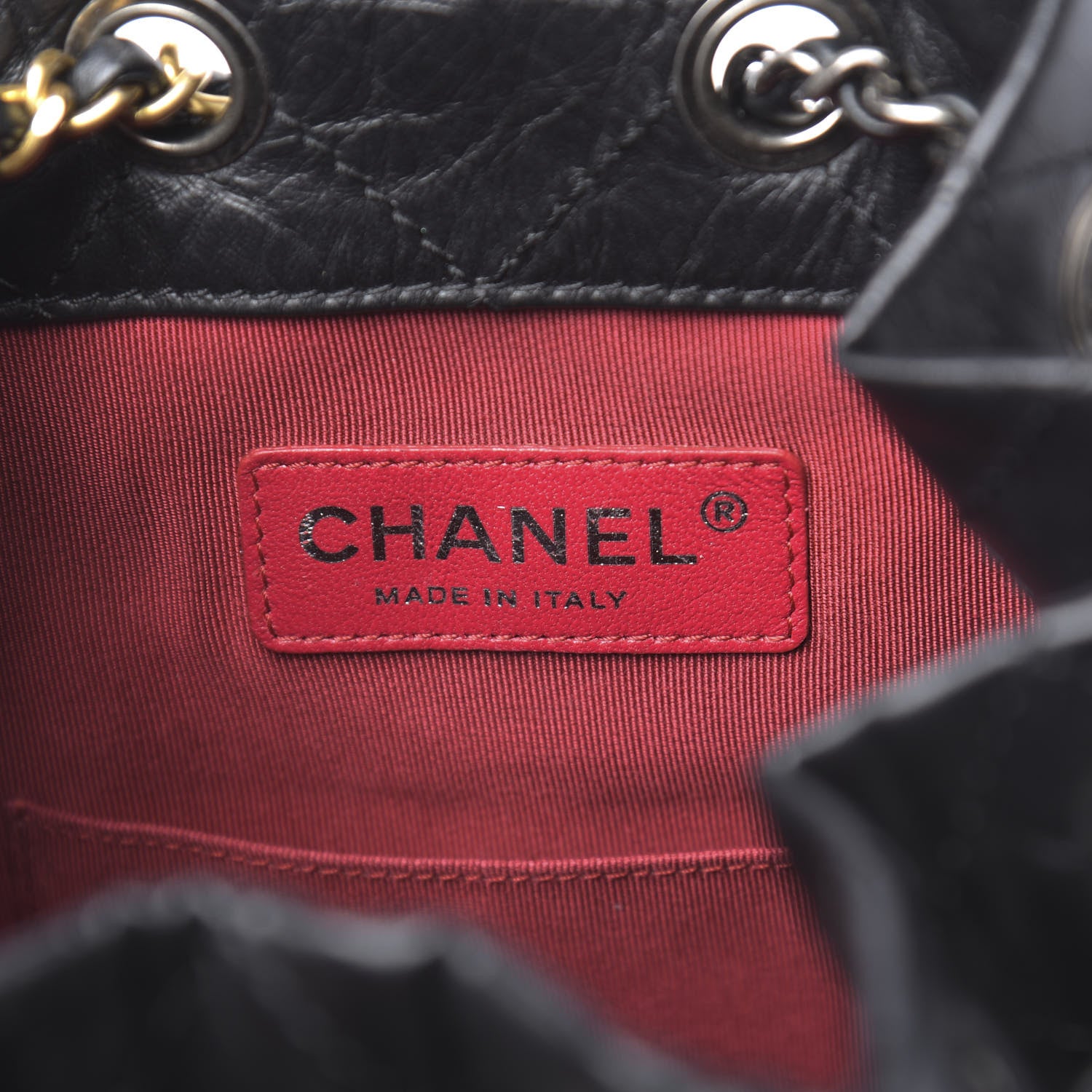Chanel Aged Calfskin Quilted Small Gabrielle Backpack Black 5 of 14