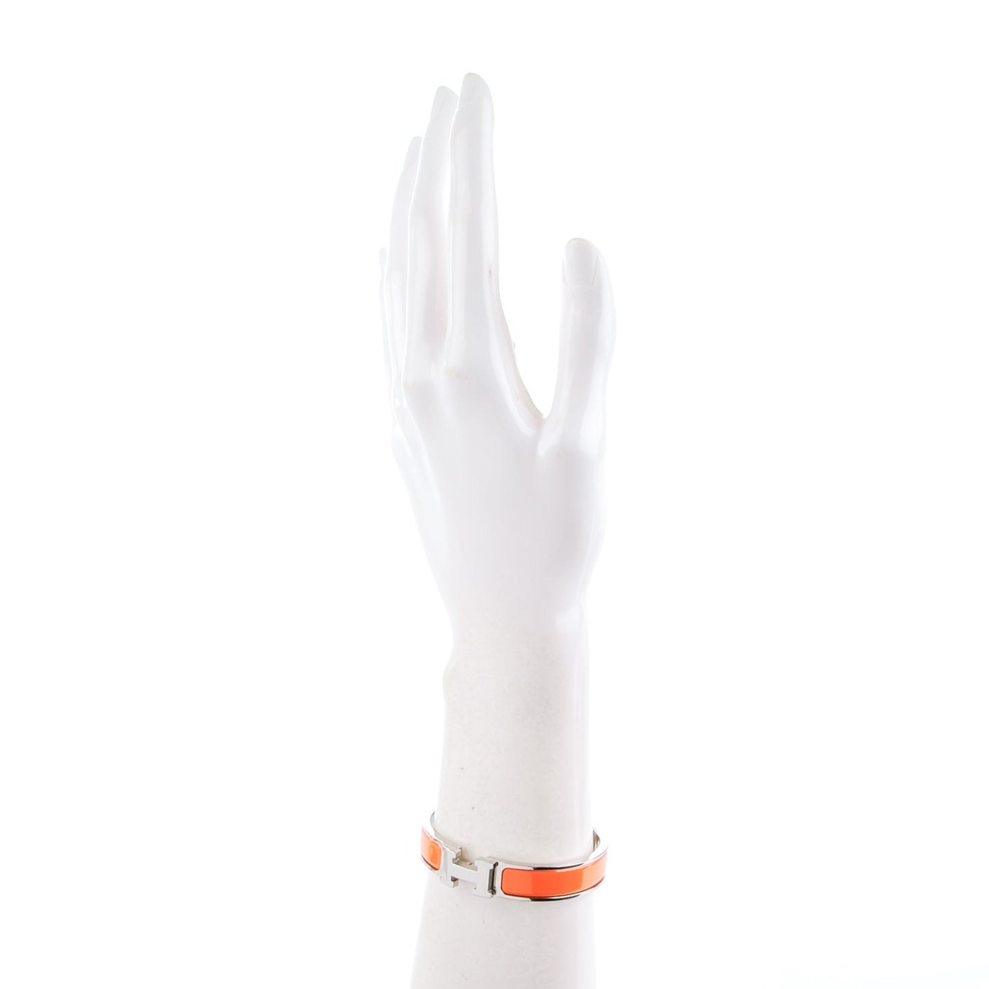 Enamel Narrow Clic Clac H Bracelet PM Orange