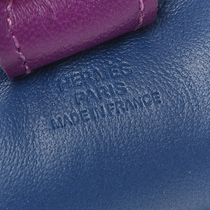Hermes Milo Lambskin Grigri Rodeo Horse Bag Charm PM Bleu de Malte Kraft Violet 3 of 3