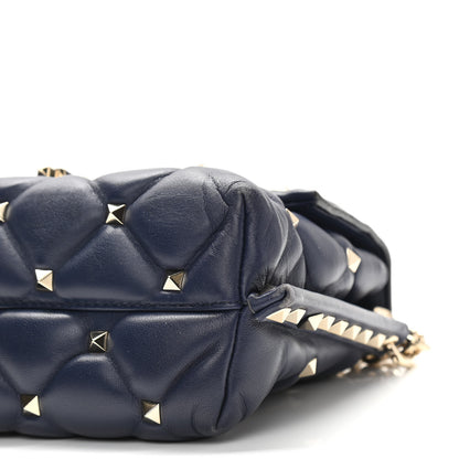 Valentino Garavani Nappa Small Candystud Crossbody Navy 8 of 9
