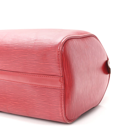 Louis Vuitton Epi Speedy 25 Castillan Red 10 of 11