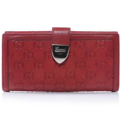 Gucci Guccissima Continental Wallet Red 1 of 6