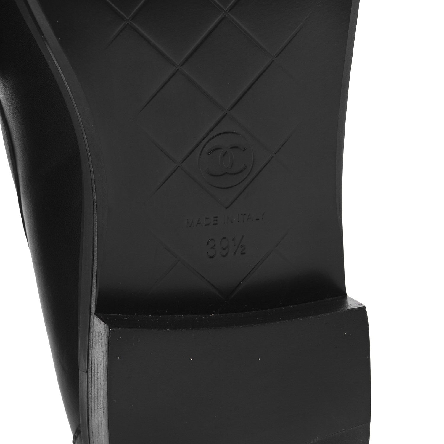 Chanel Lambskin Quilted CC Turnlock Loafers 39.5 Black 8 of 10