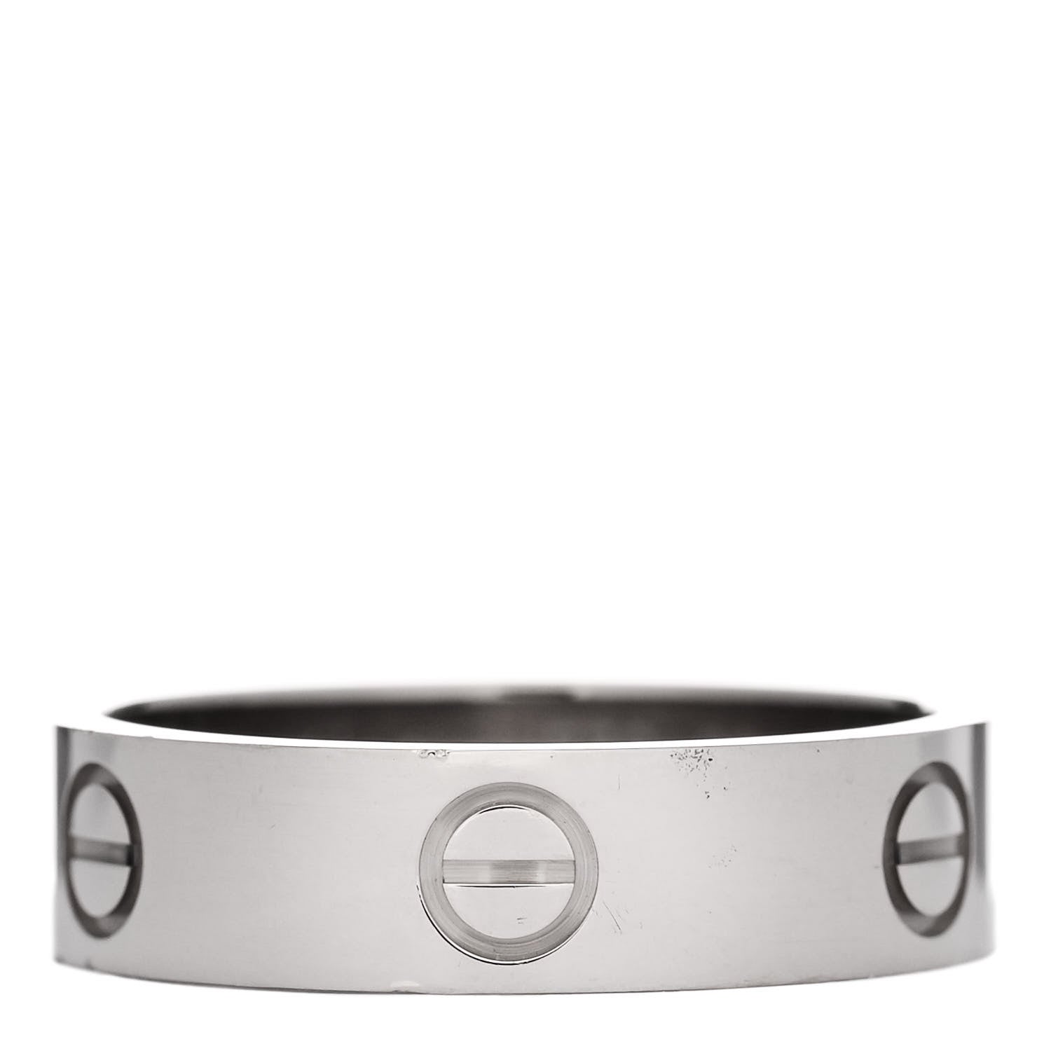 Cartier 18K White Gold 5.5mm LOVE Ring 60 9 1 of 4