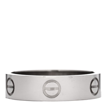 Cartier 18K White Gold 5.5mm LOVE Ring 60 9 1 of 4