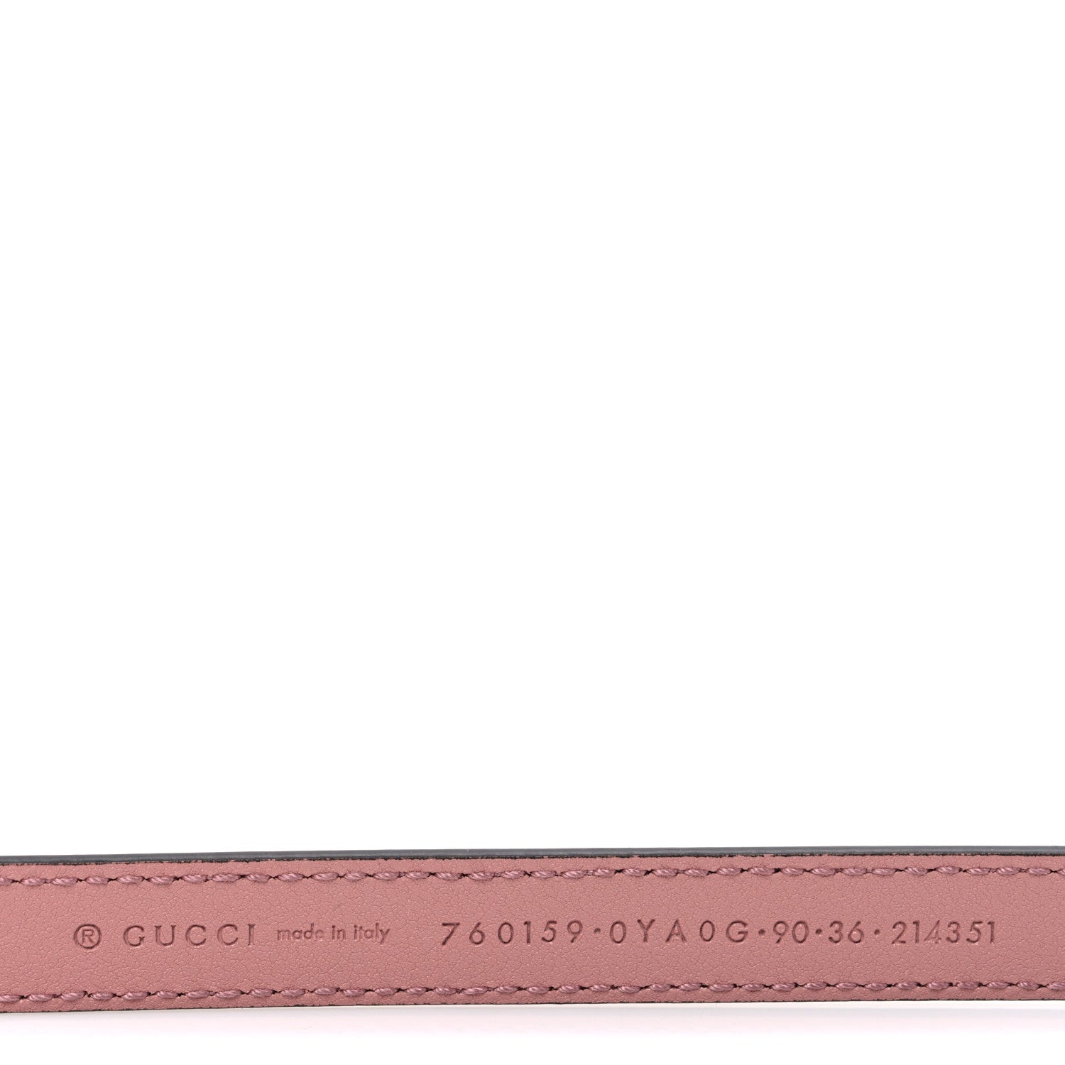 Gucci Calfskin Round Interlocking G 20mm Belt 90 36 Pink 5 of 5