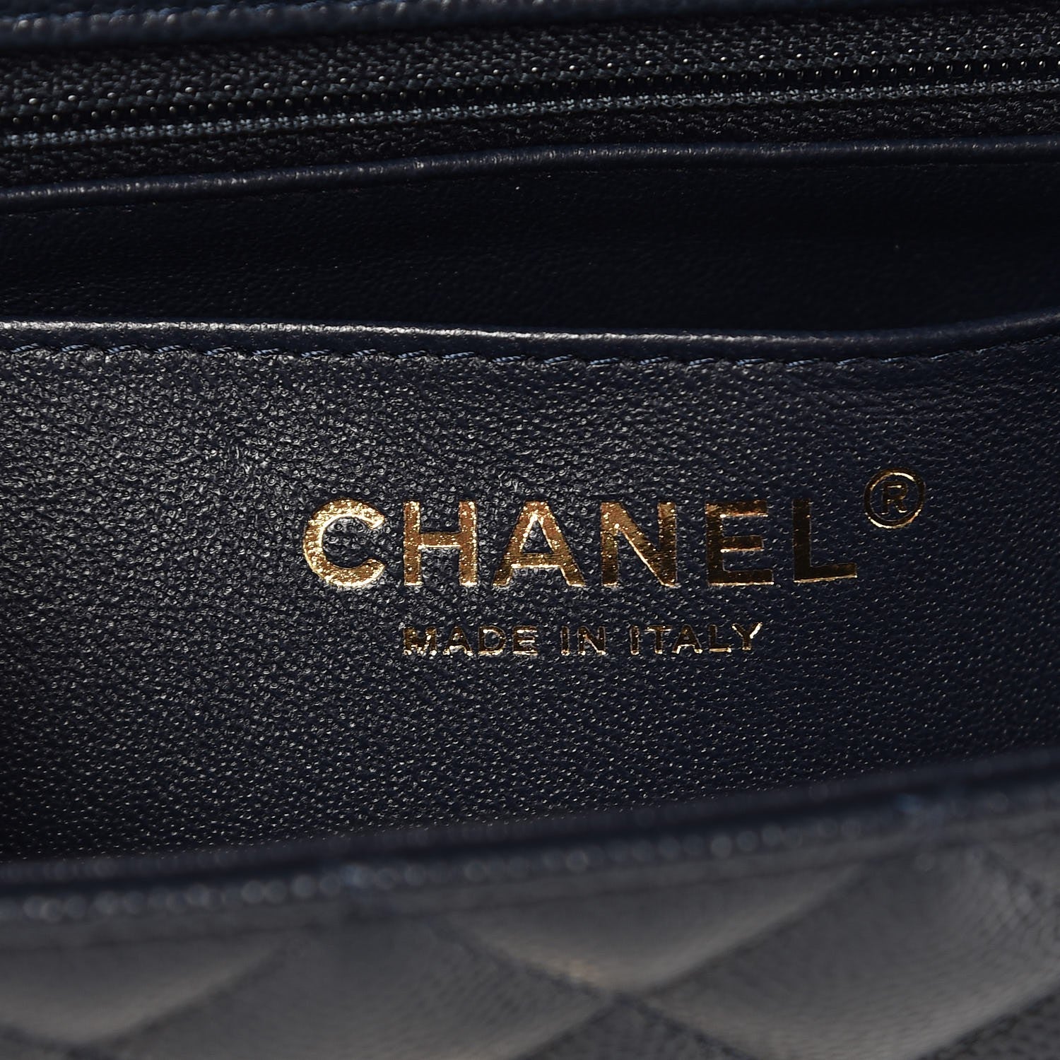Chanel Caviar Quilted Mini Rectangular Flap Navy 6 of 8