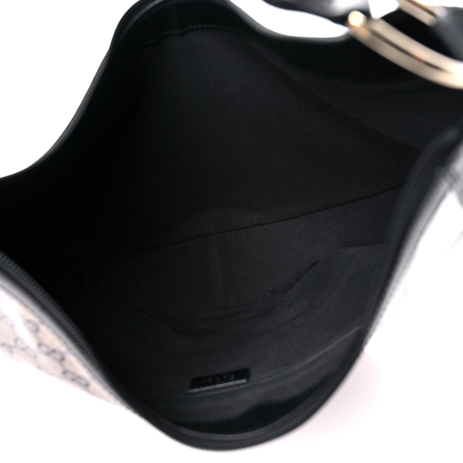 Gucci Crystal Monogram Half Moon Hobo Black 5 of 11