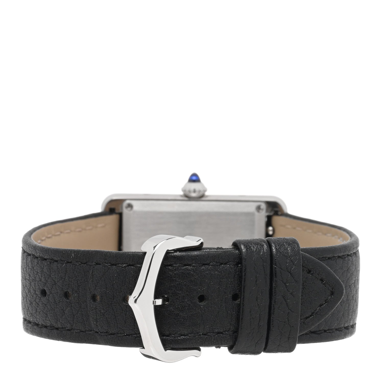 Cartier Stainless Steel Calfskin 25mm Must de Cartier Tank Quartz Watch 3 of 5