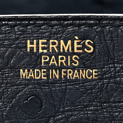 Hermes Ostrich Birkin 35 Bleu Indigo 22 of 44