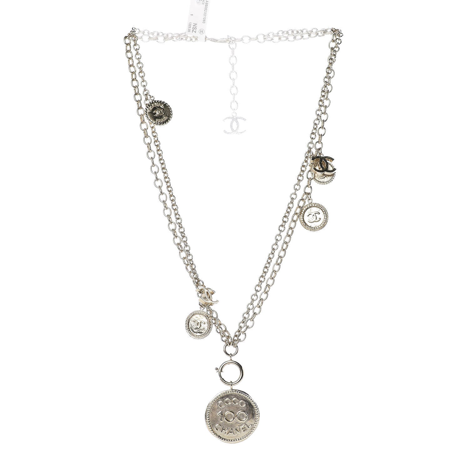 Chanel CC Medallion 100 Anniversary Chain Necklace Gold 3 of 7
