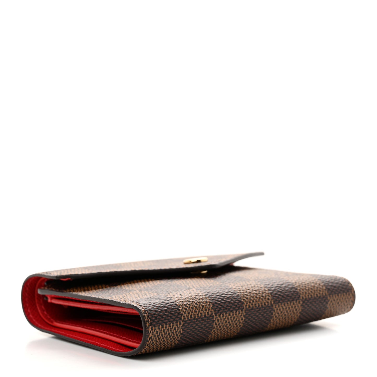 Damier Ebene Victorine Wallet Red