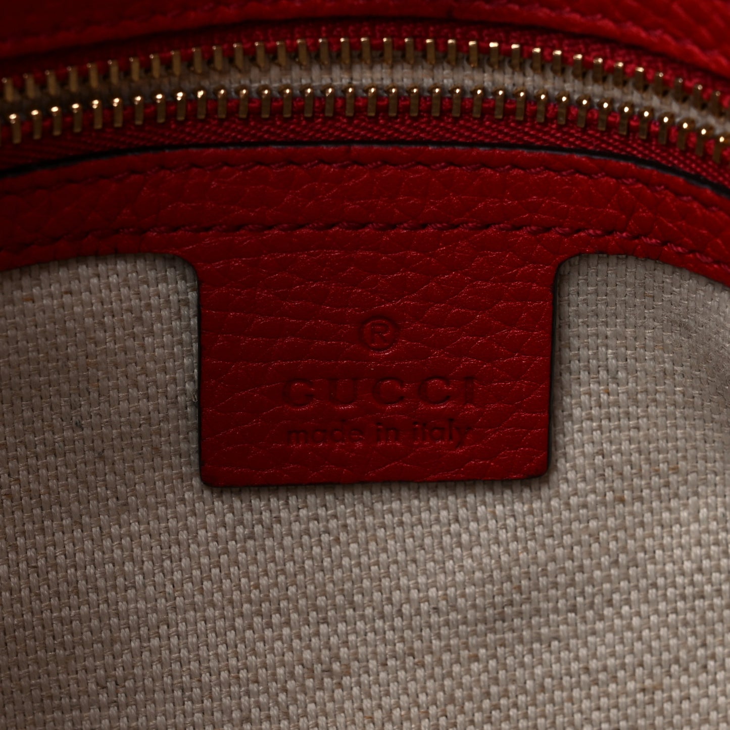 Cellarius Calfskin Medium Soho Chain Shoulder Bag Vibrant Red