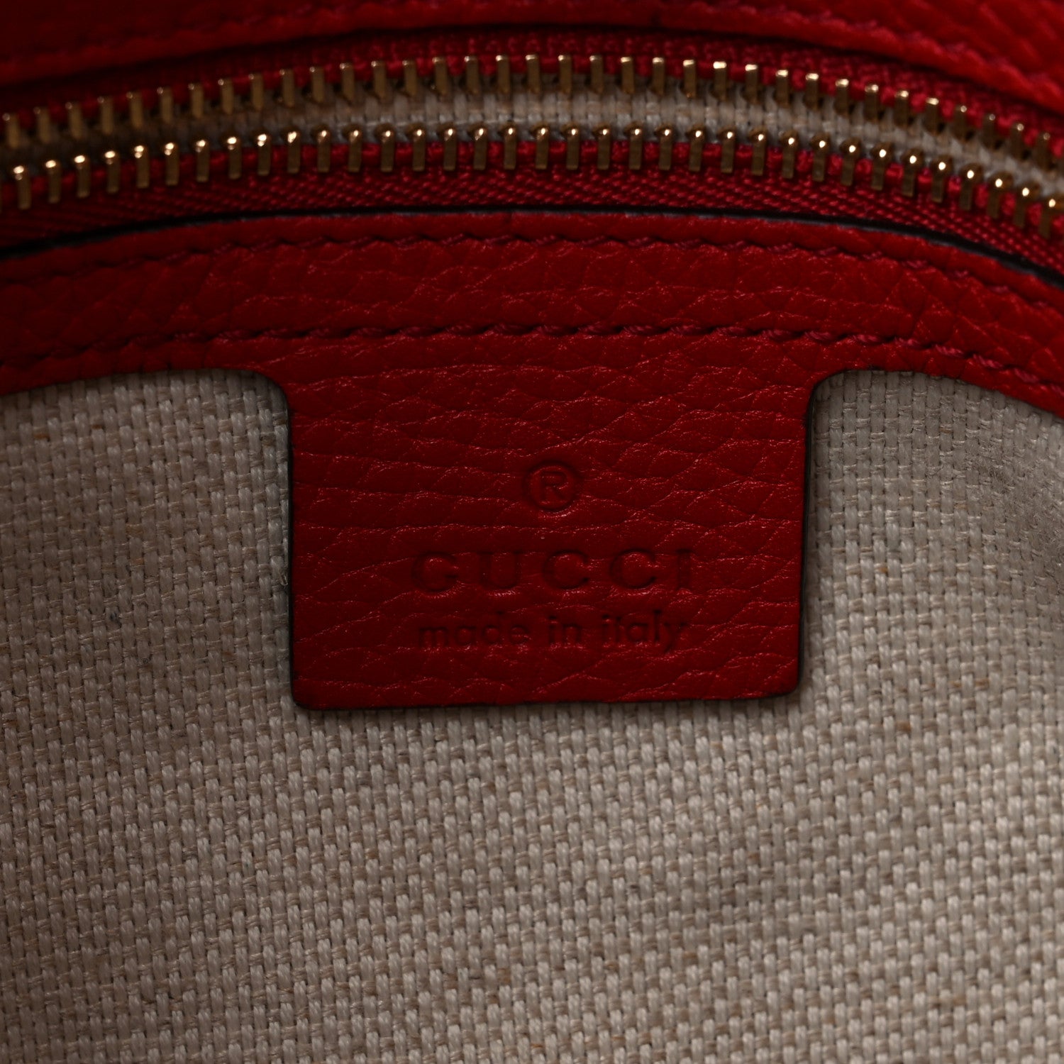 Gucci Cellarius Calfskin Medium Soho Chain Shoulder Bag Vibrant Red 6 of 14