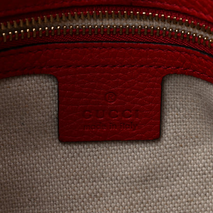 Gucci Cellarius Calfskin Medium Soho Chain Shoulder Bag Vibrant Red 6 of 14