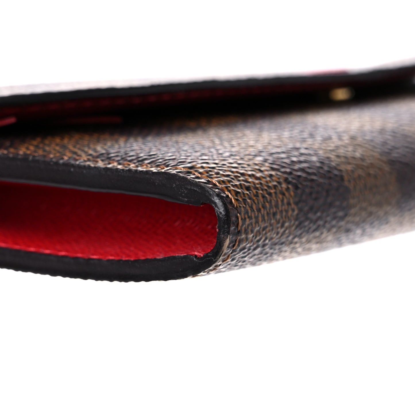 Damier Ebene Emilie Wallet Red