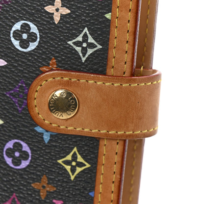 Louis Vuitton Monogram Multicolor Small Ring Agenda Cover Black 8 of 12