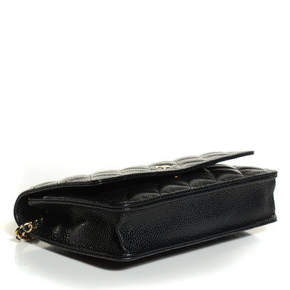 Chanel Caviar Quilted Wallet On Chain WOC Black 4 of 9