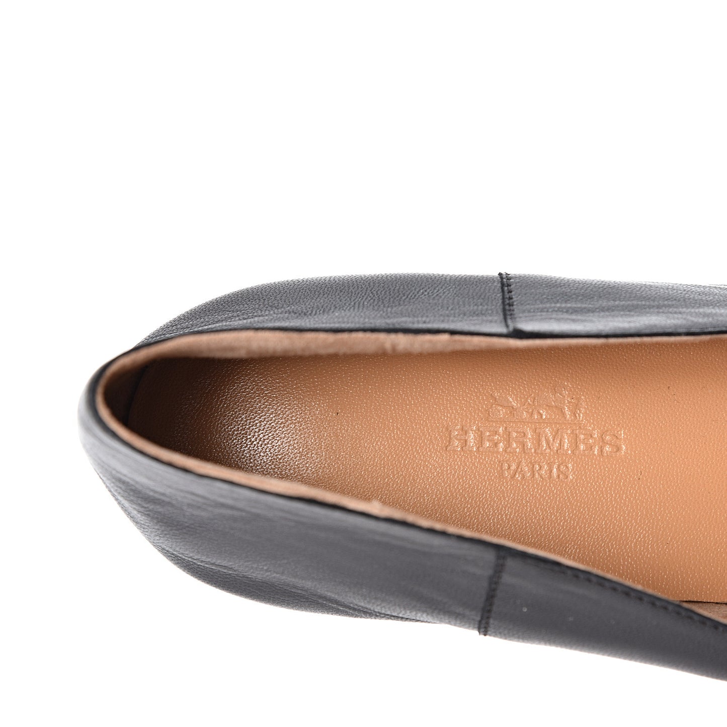 Goatskin Womens Time Loafers 36 Black