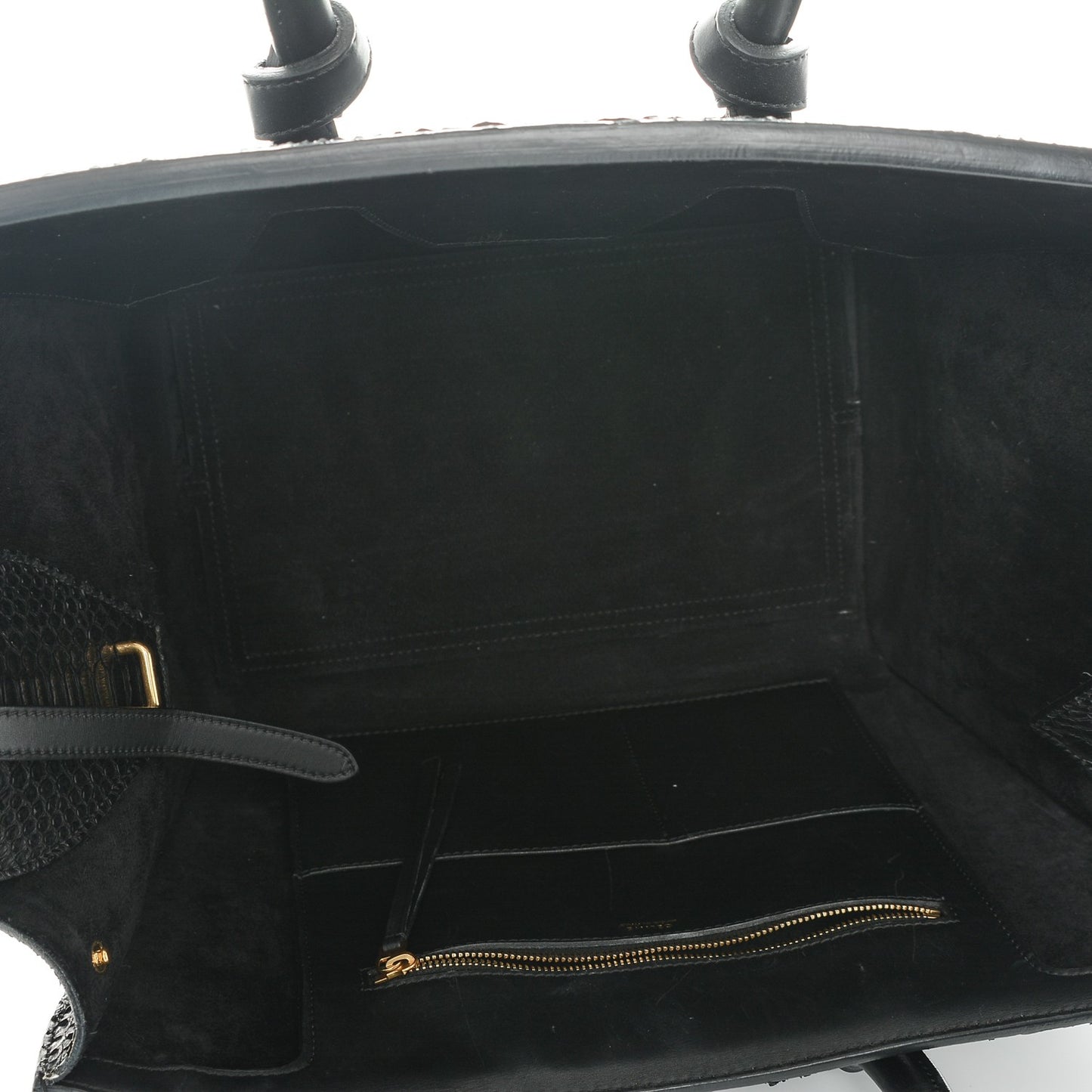 Python Small Tie Knot Tote Black