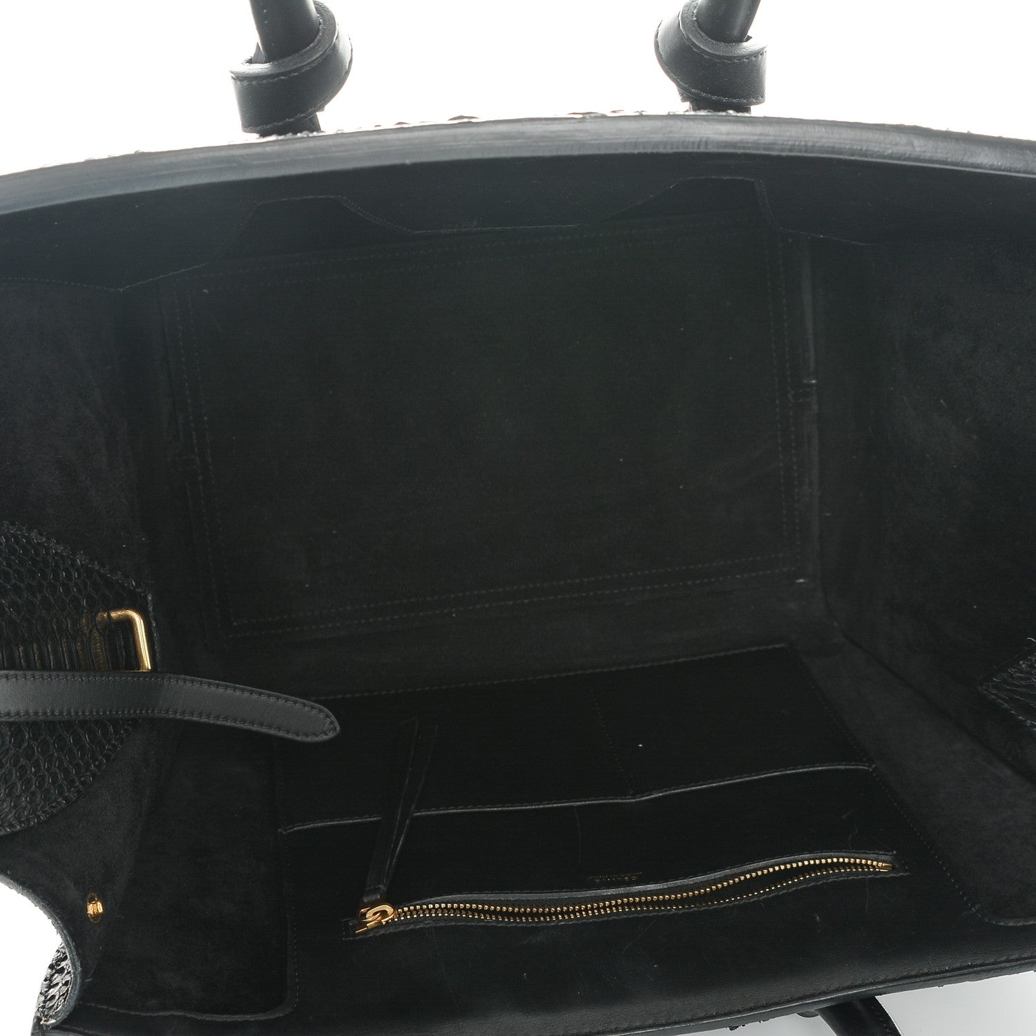 Celine Python Small Tie Knot Tote Black 5 of 6