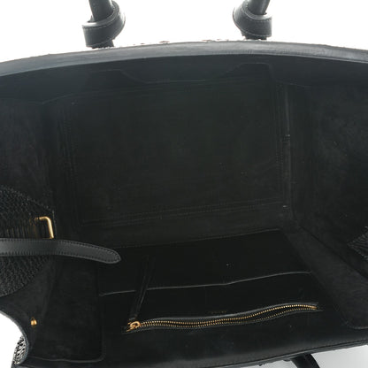 Celine Python Small Tie Knot Tote Black 5 of 6