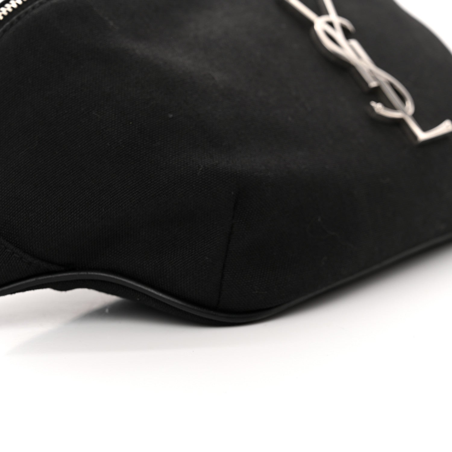 Saint Laurent Canvas Monogram Belt Bag Black 9 of 12