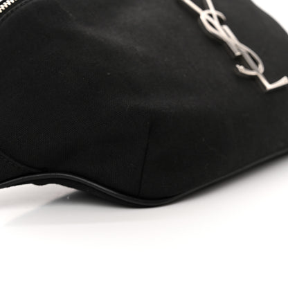 Saint Laurent Canvas Monogram Belt Bag Black 9 of 12