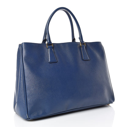 Prada Saffiano Lux Large Tote Bluette 3 of 25