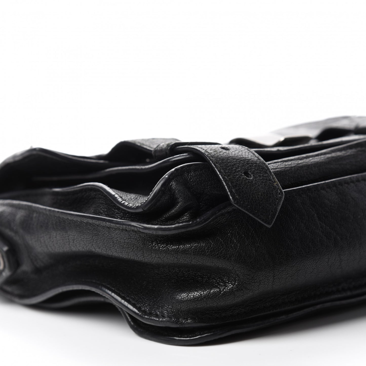 Lambskin PS1 Mini Pouch Messenger Black