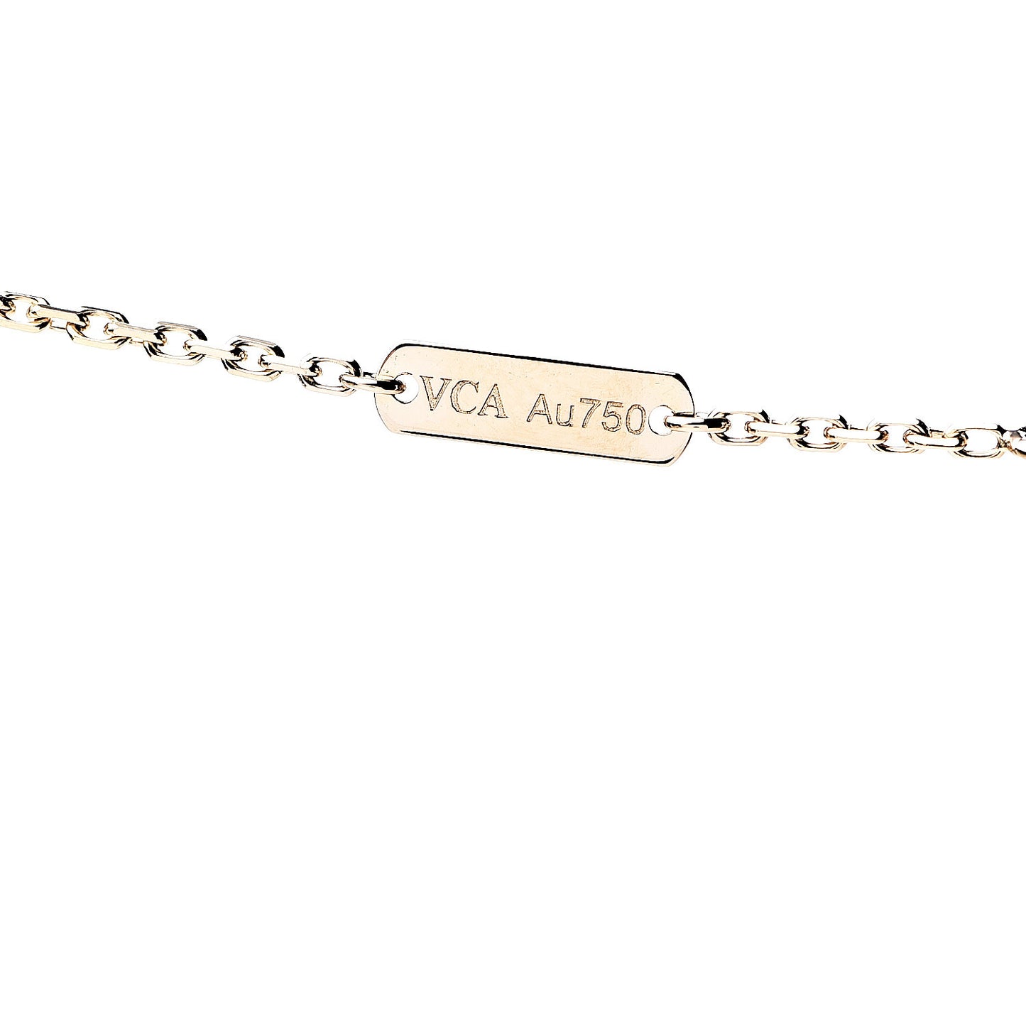 18K Yellow Gold Vintage Alhambra Pendant Necklace