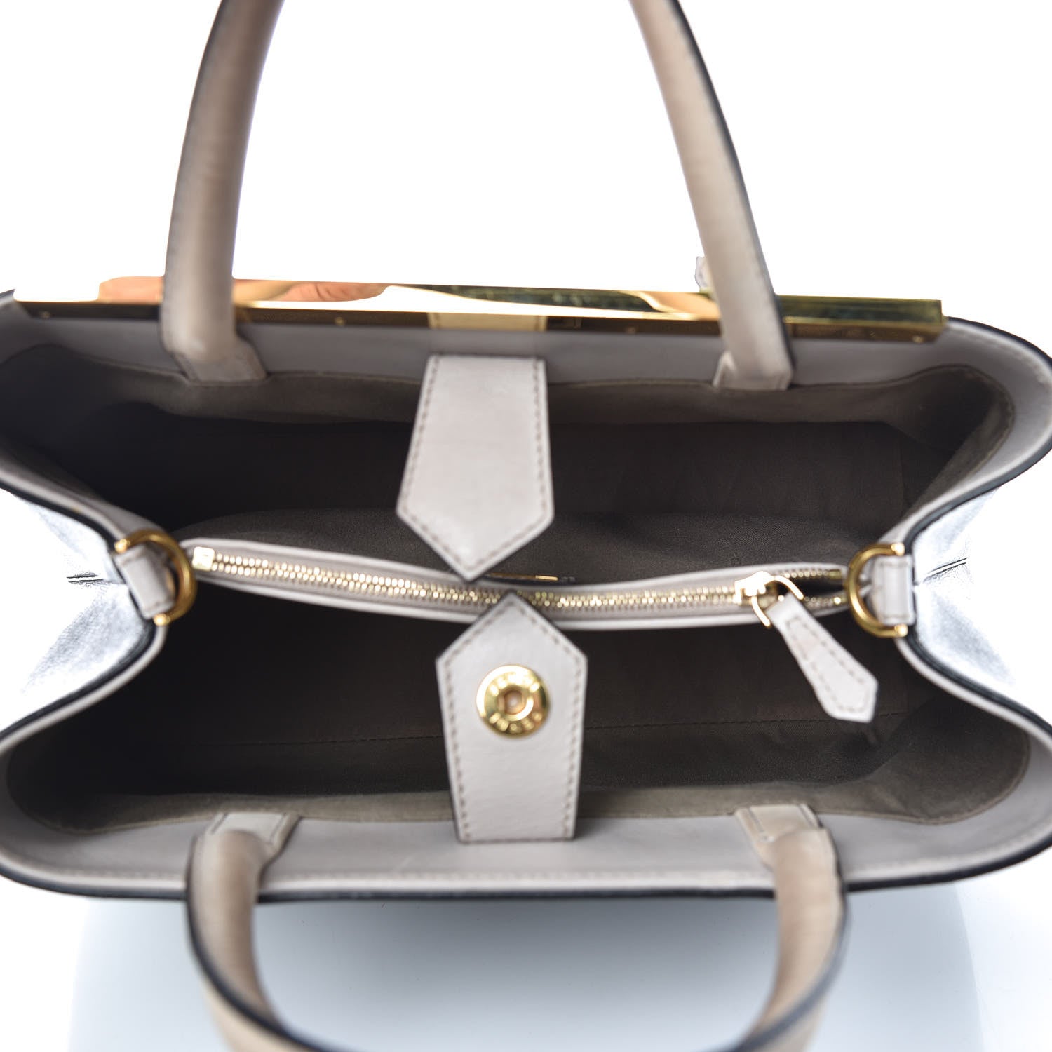 Fendi Vitello Elite Monster Petite 2Jours Tote Multicolor Black Grigio Polvere Multicolor 5 of 11