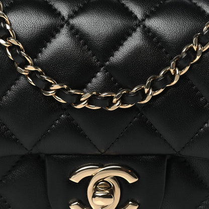Chanel Lambskin Quilted Extra Mini Flap Black 8 of 11