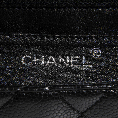 Chanel Caviar Quilted Jumbo Kelly Flap Black 7 of 8