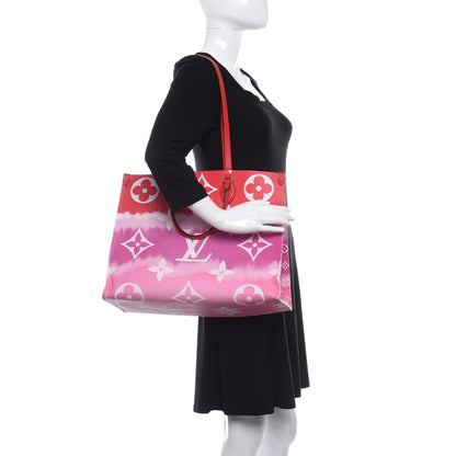 Louis Vuitton Monogram Escale Onthego GM Rouge 2 of 8