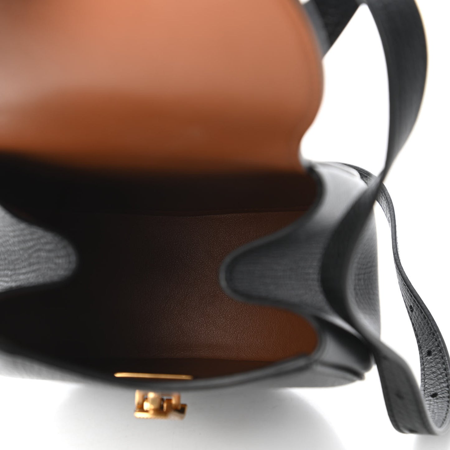 Palmellato Calfskin Rounded Belt Bag Black
