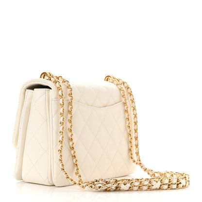 Chanel Caviar Quilted Coco First Flap White 2 of 10