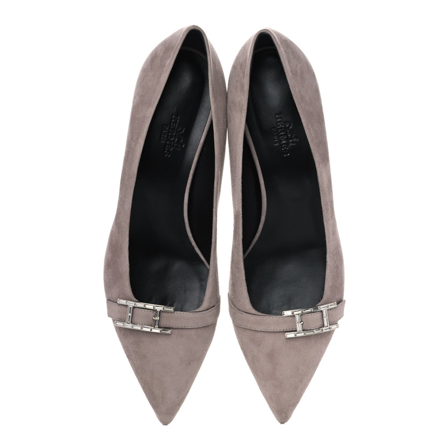 Hermes Chevre Velours Blush 40 Pumps 38 Beige Rose 5 of 13