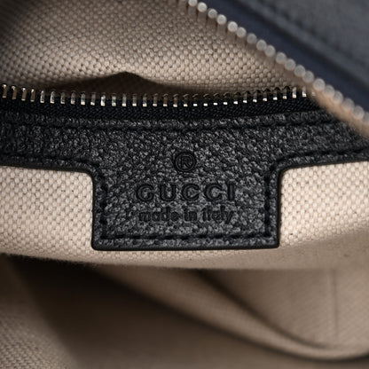 Gucci GG Supreme Monogram Textured Calfskin Web Large Attache Shoulder Bag Beige Blue 6 of 11