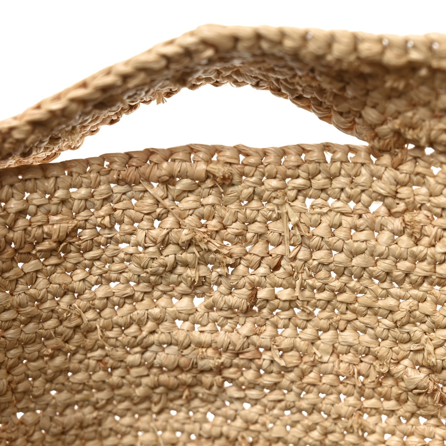 Loewe Raffia Mini Slit Tote Bag Natural Tan 10 of 11